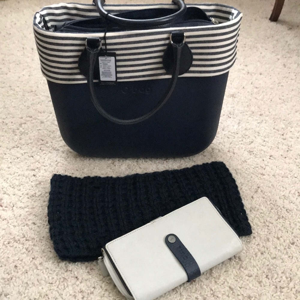 New Italian navy O bag w/accessories